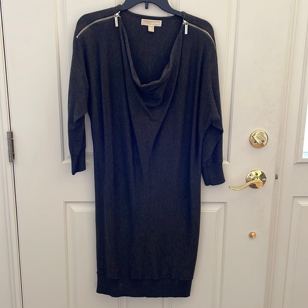 Michael Kors gray sweater dress S